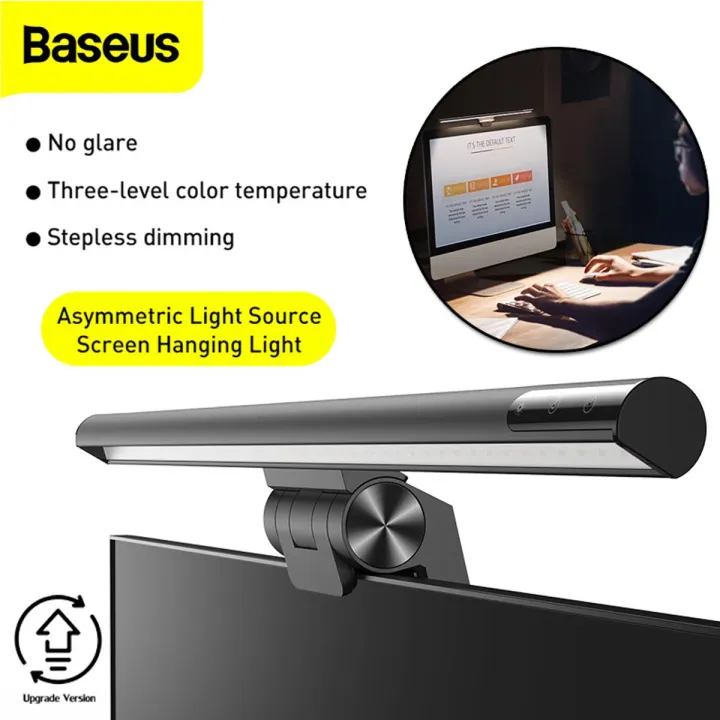 Baseus I-wok Series USB Asymmetric Light Source Screen Hanging Light Youth Version- black