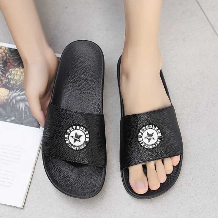 Indispensable-Quality%20Black%20And%20White%20Color%20KIN%20PETROLEUM%20Lightweight%20Slide%20Slipper%20For%20Men%20S27%20-%20Image%202