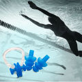 Silicone Swimming Earplugs Nose Clip Sets Waterproof Ear & Nose Protector Block Water Soft & Comfortable For Children Adults. 