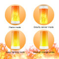 USB Rechargeable LED Flame Lamp Simulated Flame Effect Light Realistic Fire Atmosphere Light Indoor Decoration 4 Lighting Modes. 