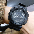 (Ready Stock) G .Shock  GA110 Men Watch Sport Watch Dual Time Display Water Resistant Shockproof and Waterproof World Time LED Auto Light Sports Wrist Watches with 2 Year Warranty GA-110-1B. 