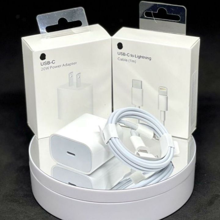 iPhone 20W USB C Power Adapter for iphone 14/13/12/11/X with type c to lightg cable Tow pin