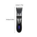 Professional Hair Clipper Men's Barber Beard Trimmer Rechargeable Hair Cutting Machine Ceramic Blade Low Noise Adult Kid Haircut. 