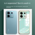 infinix Note 40 Pro note40 Pro+ 5G Pro 5G Luxury Plating Straight Slim Edges Protection Casing Soft Silicon Back Cover Case. 