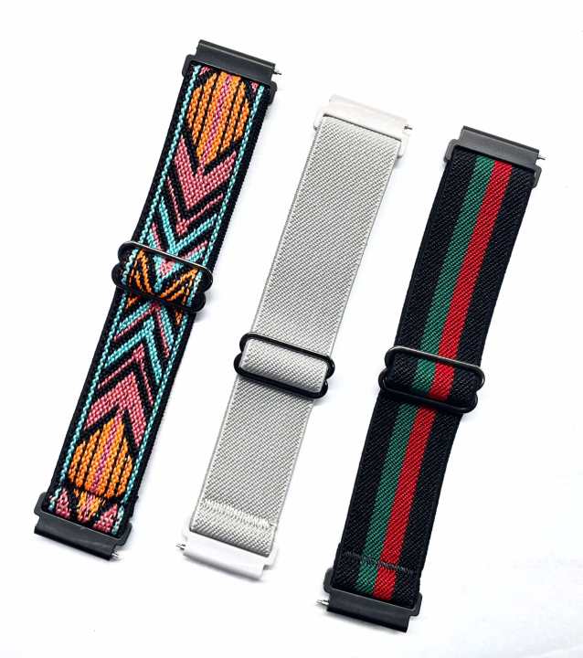 20mm Quick Release Elastic Nylon Strap For Smartwatch- Smart Watch Belt