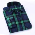 Plaid Shirt 2024 New Autumn Winter Flannel Red Checkered Shirt Men Shirts Long Sleeve Chemise Homme Cotton Male Check Shirts.