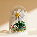 2024 DIY Decoration Home Flower Bouquet Building Set Red Rose Carnation Building Block Model ABS Decorative Assembled Toys. 