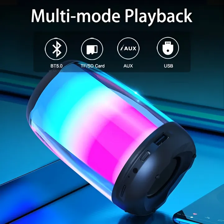 Pulse%204%20Mini%20Bluetooth,%20AUX,%20USB,%20SD%20Card%20&%20FM%20Radio%20Supported%20Colorful%20Lighting%20Effects%20Wireless%20Speaker%20-%20Image%204