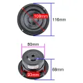 GHXAMP 4 inç Woofer Subwoofer hoparlör ünitesi HIFI HIFI 40W fiberglas dokuma havza derin bas loudekekr büyük manyetik 1 adet. 