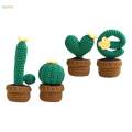 Crocheted Planter Crocheting Craft Table Centerpieces Crochet Kit for Kid Teens Beginners.