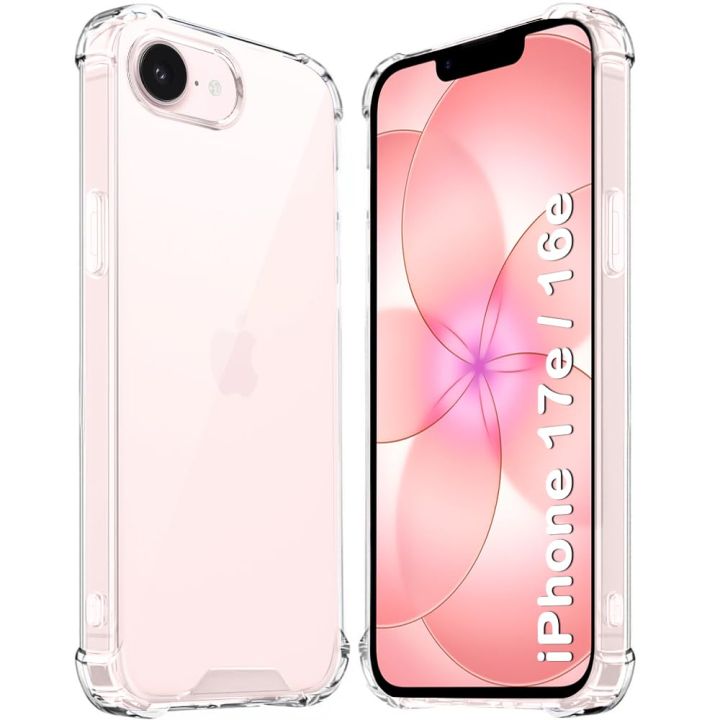 Crystal%20Clear%20Back%20Cover%20Case%20for%20apple%20iPhone%2017e%20/%20iPhone%2017%20/%20iPhone%2017%20Air%20/%20iPhone%2017%20Pro%20/%20iPhone%2017%20Pro%20Max%205G%20%7C%20Shockproof%20Soft%20TPU%20Case%20%7C%20Cushioned%20Edges%20for%20Ultimate%20Protection%20Back%20Cover%20Case%20(TPU,%20Transparent)%20-%20Image%202