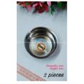 Soto Bati set/Small Bowl set/Mini Bowl set/Steel Bati set-Stainless Steel-(2 Pieces)-(Diameter-8cm).