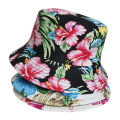 Unisex Fashion Summer Reversible Flowers Printed Fisherman Caps Bucket Hats Gorro Double-sided Hat.