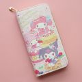 Sanrio Sweet Kawaii My Melody Zipper Coin Purse Cute Cartoon Kuromi Fashion Mobile Phone Bag Multi-Card Wallet Gifts for Girls N.W-10. 