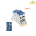 GJCUTE UKK 80A/125A/160A 1 in multiple-out distribution box Din Rail Terminal junction. 