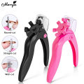 Monja Fake Nail Clippers U-shaped Adjustable Fake Nail Cutter Trimmer Anti-Splash False Nail Clipper Cover DIY Nail Art Care Tool.
