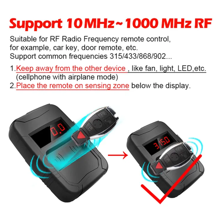 WOYO%2010-1000MHZ%20For%20All%20Car%20Key%20Frequence%20Tester%20Remote%20Control%20Detector,%20IR%20RF%20Door%20TV%20Remote%20Inspection%20Tools,%20315,433,868MHZ%20-%20Image%202