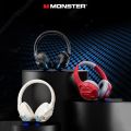 Monster XKH03 Wireless Bluetooth V5.3 Gaming Headset Foldable Earbuds Stereo Low Latency Earphones Long Endurance Headphones.