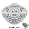 Silicon Face Mask Respirator Mouth Caps Filters Protective Dust Face Shield Activated Carbon Filter Reusable Washable Anti Dust. 