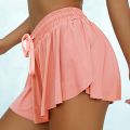 Women's Yoga Shorts 2 In 1 Sports Running Seamless Skirt Short Women Fitness Workout Push Up Gym Breathable Quick-dry Skirt#T3P.