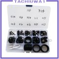 [TACHIUWA1] Pack of 170, Scuba Diving Rubber O-Ring Kit Assorted Set with Pick & Case, 12 Sizes for Dive Tank Vlave Hoes Regulator etc. 