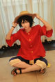 Anime One Piece Cosplay Costume Straw Hat Boy Country Monkey D. Luffy Clothes Christmas Party Carnival Adult Kids Shorts Kimono.