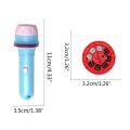Montessori Flashlight Toy Cartoon Animation Projector Toy Electric Torch Hand Shadow Game Set Early Learning Kids Gift.