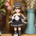Set Beautiful /6 SD 30cm Bjd Doll with Clothes Attractive Eyes Long Hair Princess Dress Up BJD Dolls with Wig Make Up Ball Jointed Princess Makeup Ball Joint Doll Birthday Gift. 