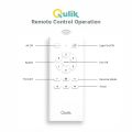 Qulik Silex 54"- Modern Decorative Silent ABS Blade Under Light With Remote Ceiling Fan (White) Q-6507-W | Free Delivery. 