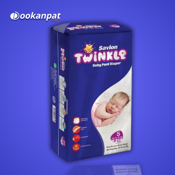 Savlon%20Twinkle%20Pant%20System%20Baby%20Diaper%20(S%20Size)%20(8%20kg)%20(42pcs)%20-%20Image%202