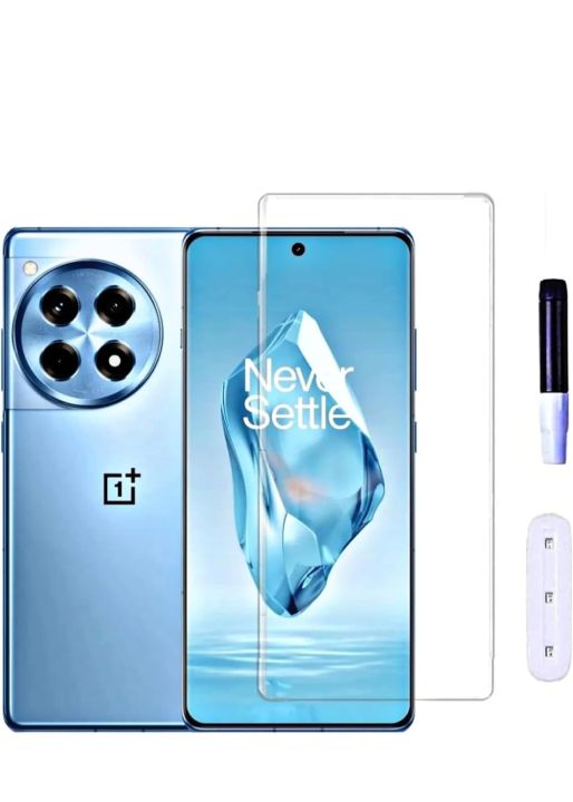 Oneplus 12R 5G UV Glass Full HD Curved Edge Liquid UV Tempered Glass Screen Protector