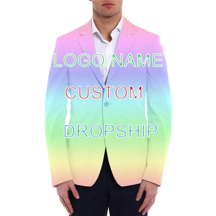 2022 Custom Slim Fit Men's Blazer Sets Red Roses Blazer Suits Casual Elegant Man Suit Autumn Blazer Jacket For Men Dropshipping