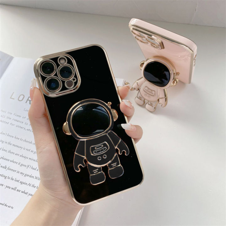Hontinga%20for%20Redmi%20S2%20Back%20Cover%20With%20Cartoon%20Astronaut%20Folding%20Bracket%20Case%20For%20Gilrs%20Luxury%206D%20Plating%20Soft%20Silicone%20Mobile%20Cover%20-%20Image%204