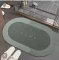 Super Absorbent Bath Mat with Non-Slip Bottom - Easy to Clean Bathroom Rugs (Green Colour).