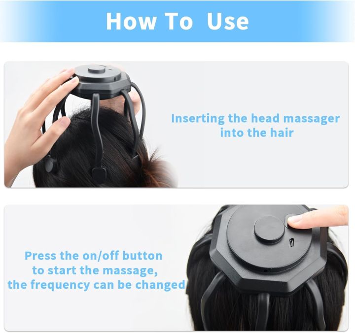 KASTWAVE%20Hair%20Scalp%20Massager%20with%208%20Vibrating%20Contacts,%20,%20Rechargeable%20Portable%20Head%20Massager%20for%20Pain%20and%20Anxiety%20Relief,%20Stress%20Relax,%20Tension,%20Relaxation,%20Deep%20Sleep,%20Multidimensional%20relaxation%20-%20Image%203
