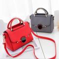 Crossbody Bags For Women 2021 PU Leather Handbag Round Lock Design Shoulder Messenger Bag Casual Tote Lady Hand bags Sac A Main.