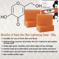 Original Kojie San Skin Lightening Kojic Acid Soap 3 Bars Per Pack (65g).