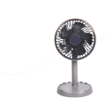 JY Super 2217 RGB Rechargeable Table Fan – 4000mAh Battery | AC/DC | Stylish LED Light.