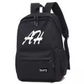 Korean Style Men's Black Bag Backpack Travel Bags Female Junior High School Student Elementary and Middle School Student Schoolbags Men's Fashion.