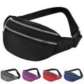 2 Zippers Waterproof Sport Pouch Beach Outdoor Waist Bag Fashion Women Men. 