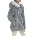 Autumn Winter Fashion Women's Coat New Casual Hooded Zipper Lady Clothes Cashmere Female Fleece Jacket Solid Color Ladies Coats. 