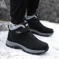 Fashion Winter Men Ankle Boots Soft Keep Warm Snow Boots Mens Outdoor Non-slip Cotton Boots For Couple High Quality Winter Shoes BunnyGarden. 