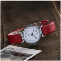 Women Fashion Vintage Small Dial Watch Sweet Leather Strap Casual Women's Watches Bracelet Quartz Ladies Watch Girl Clock Wrist 1Pcs.