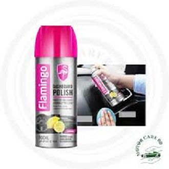 Flamingo Dashboard Polish for Car & Bike 450ml - Lemon