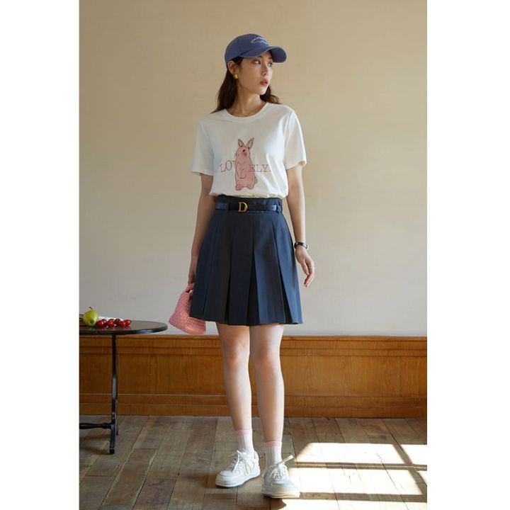 %5BRabbit%20Year%20Exclusive-Chest%20Cartoon%20Cute%20Rabbit%5DSingle%20Beam%20plus%20Size%20Women's%20Clothes%20Short%20SleeveTWomen's%20T-shirt%20Spring%20and%20Summer%20Slightly%20FatMMSlimming%20-%20Image%204