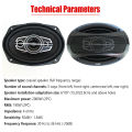 6X9 Inch 1000W 5-Way HiFi Coaxial Speaker With Dust Cover And Audio Cable Car Door Auto Audio Music Stereo Full Range Speakers.