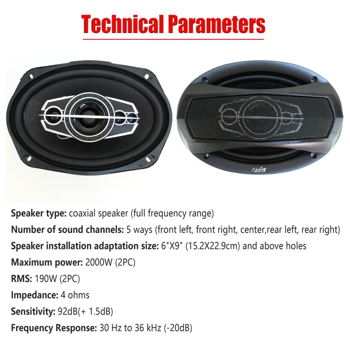 6X9%20Inch%201000W%205-Way%20HiFi%20Coaxial%20Speaker%20With%20Dust%20Cover%20And%20Audio%20Cable%20Car%20Door%20Auto%20Audio%20Music%20Stereo%20Full%20Range%20Speakers%20-%20Image%206
