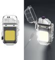 Lighter Transparent Waterproof ARC Electric USB Camping Flash light Rechargeable. 