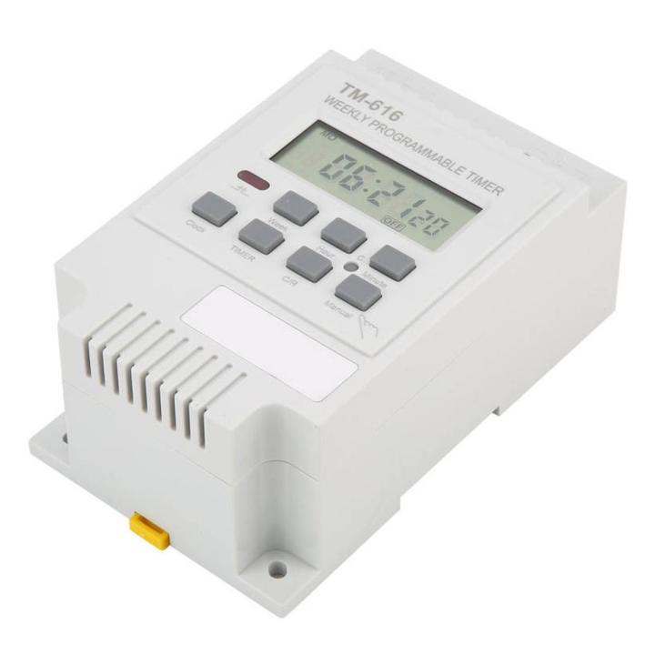 30A 7 Days Programmable Digital Timer Control Switch 35mm Din Rail ...