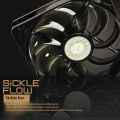 COOLER MASTER 120 120mm PWM Chassis Fan Gale Volume Silent Fan 12025 Chassis Fan (Blue Light). 